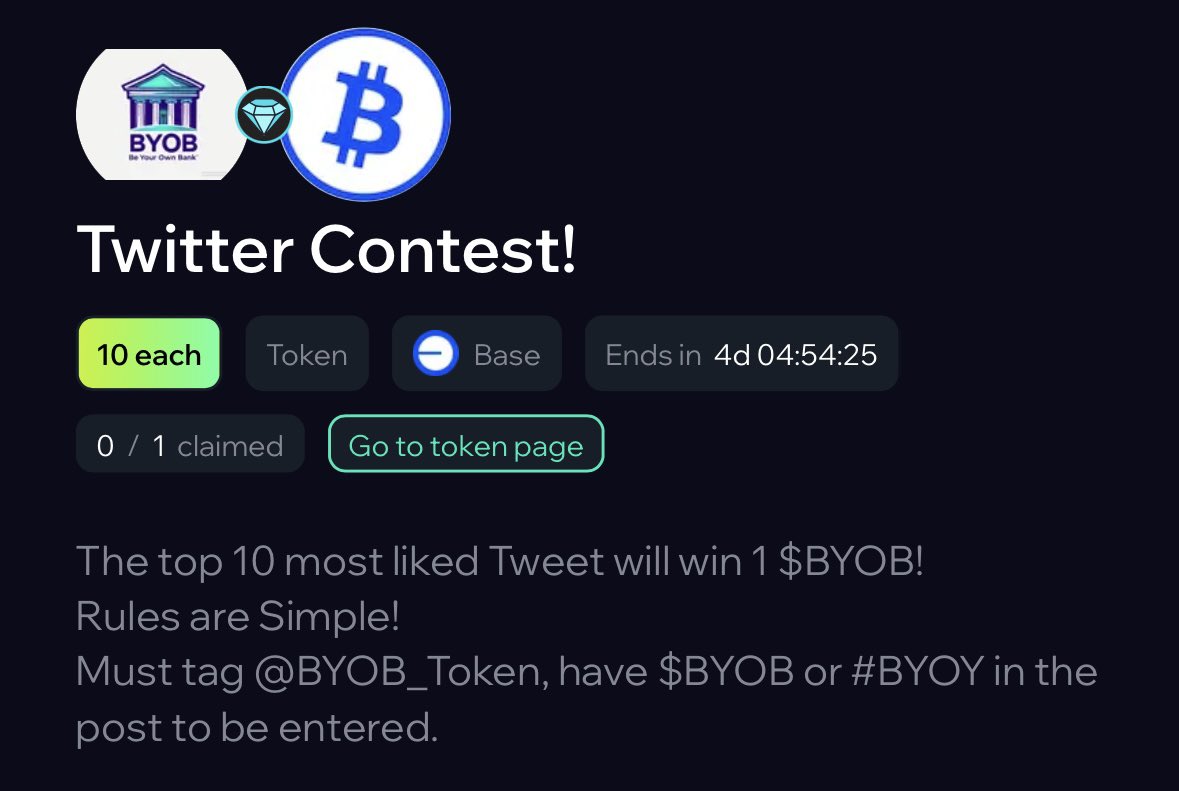BYOB_Token's tweet photo. $BYOB up for grabs! 

*#BYOB* https://t.co/3OX5u5WOra