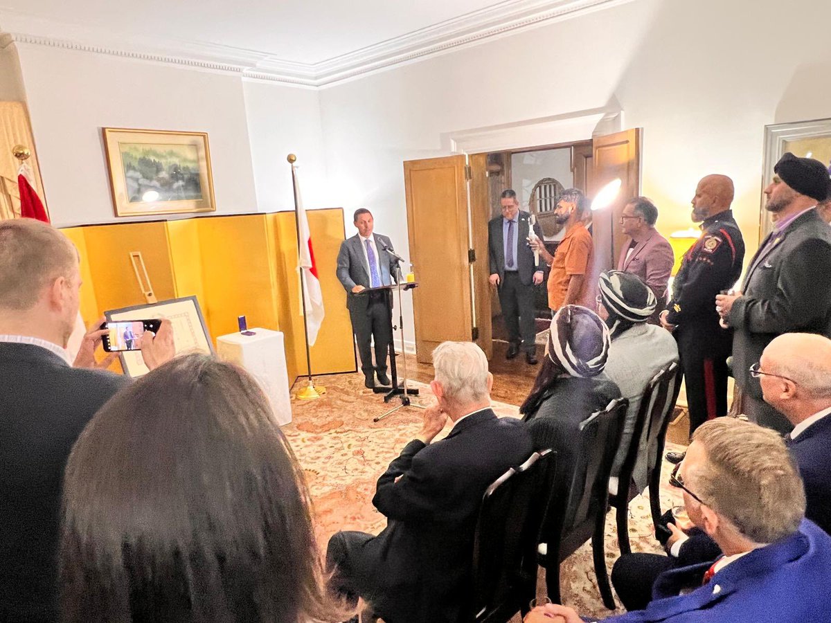 Happy to speak at Consul-General of Japan Takeshi’s ceremony in which he conferred the Order of the Rising Sun, Gold and Silver Rays, to Mr. Tiger Jeet Singh.  Beautiful ceremony for an extraordinary Canadian. The <a href="/TownOfMiltonON/">Town of Milton</a> and the <a href="/CityBrampton/">City of Brampton</a> have a proud history with