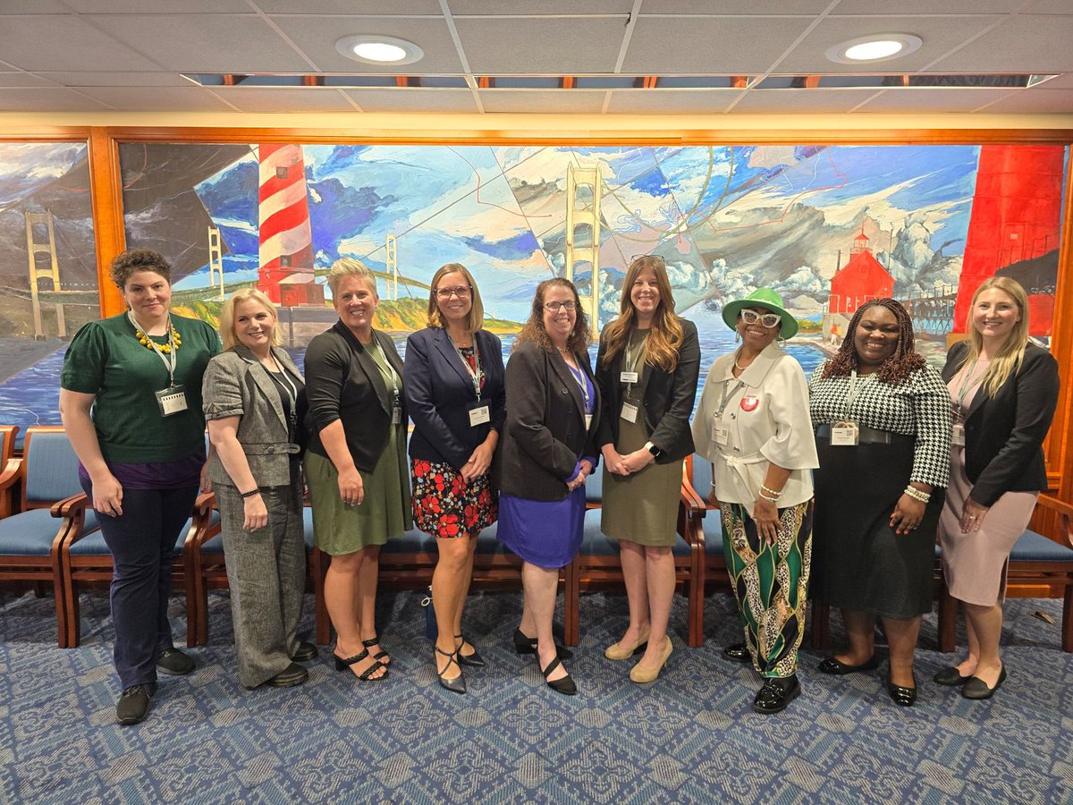 csnyder926's tweet photo. An inspiring day of policy and meeting with lawmakers to advocate for children and families in Michigan! #MiAEYC #EarlyChildhood #SolveChildCare https://t.co/QBrmXKL9n2