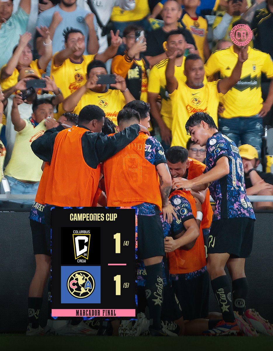 ClubAmerica's tweet image. ¡TERMINA LA TANDA DE PENALES Y NOS LLEVAMOS UN TÍTULO MÁS! 🏆

¡LA CAMPEONES CUP ES NUESTRA! 🦅