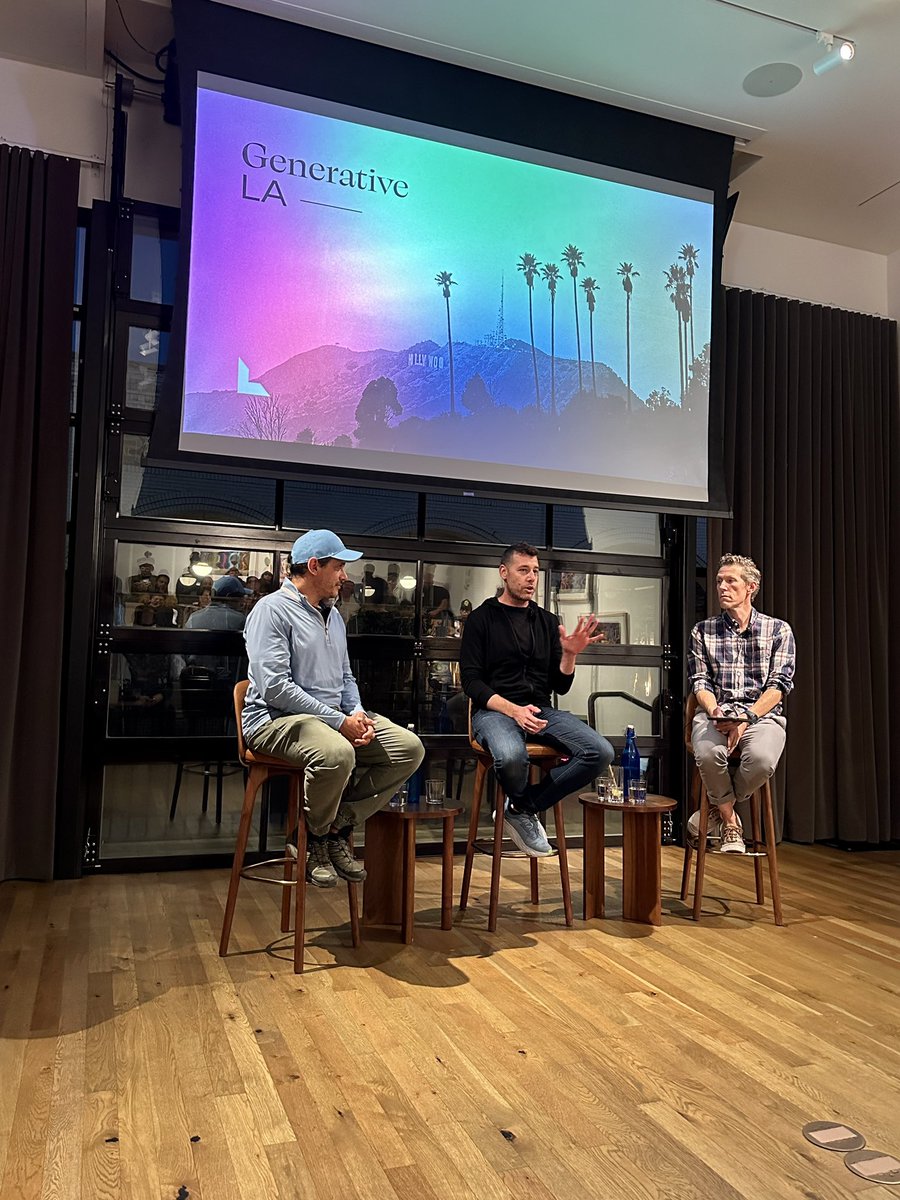 lightspeedvp's tweet photo. Here we go – @getCos, Former CTO at @BrexHQ and @DrewTennenbaum, VP of Eng at @PayPal, are taking the stage at #GenLA with @jmover to discuss the new OAI o1 model, where they see the most compelling areas of AI-enabled disruption in fintech, and more. https://t.co/M1kH3ZispR