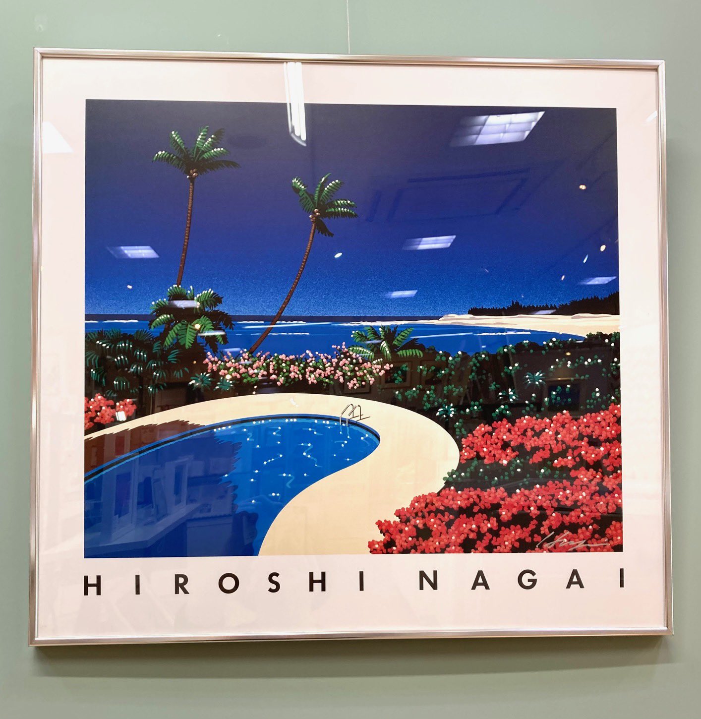 新品 永井博 × ポールスミス 直筆サイン ポスター ② 永井博 ”シティポップ”なB2ポスター2種 直筆サイン入り5月31日