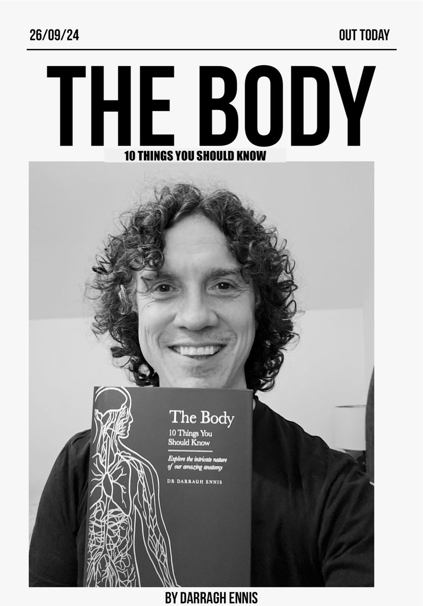 Reubes's tweet image. A science book for people who haven’t done science since school but want to know how the body works. Written by Darragh Ennis @bones_giles Out Today!! amzn.eu/d/gVfGPEF