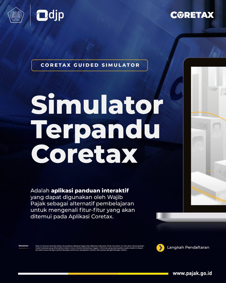 #KawanPajak, kini mengenal fitur Coretax semakin mudah dengan Coretax Simulator Terpandu!

- Utas