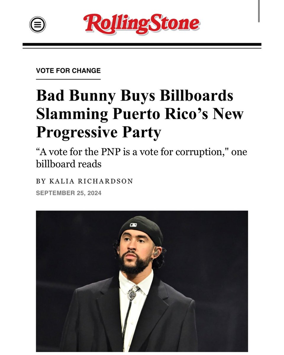 El billboard de Bad Bunny llegó hasta RollingStone, el de Rivera Shit solo llegó a NotiUno 😂😂😂😂