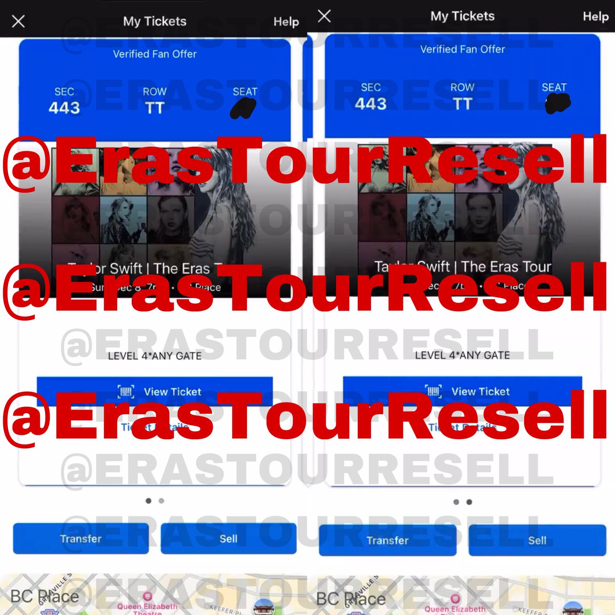 ErasTourResell's tweet photo. Selling TWO (2) UPPER BOWL tickets to the show in Vancouver at BC Place on 12/8
💌 $360 USD/$485 CAD TOTAL + g&s fees
💌 fill out this form for a chance to be selected to purchase https://t.co/uXirBdGE9j
💌 Buyer will be selected using random generator
FORM CLOSES TODAY AT 9:30 PM PST