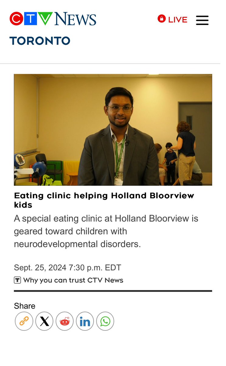 Amazing work <a href="/RageMD/">RageMD</a> at Holland Bloorview! 

toronto.ctvnews.ca/video/c3000513…

#improvingaccess #tkh #tamilkids #nutrition #NutritionMatters