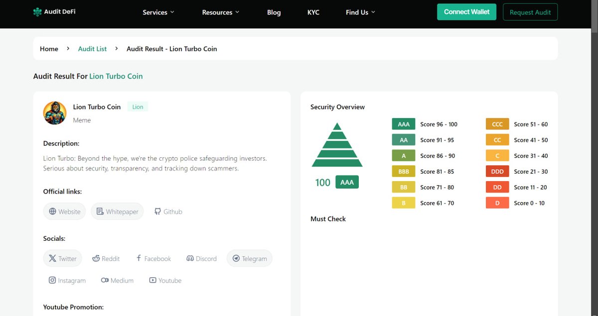 Audit DeFi - Crypto Audit & KYC tweet media