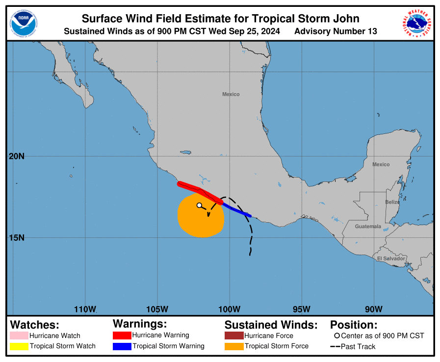 LimWeather's tweet photo. #HurricaneWarning:#TecpandeGaleana,#Guerrero-#PuntaSanTelmo,#Jalisco
#TropicalStormWarning:rest of Guerrero esp #Acapulco-#PuntaMaldonado
#Wxtwitter #Wxx #tropicswx #Hurricaneseason2024 #HurricaneSeason #HurricaneJohn #Hurricane #john #tropicalstormjohn #tropicalstorm #Mexico https://t.co/FRfW05GQoM