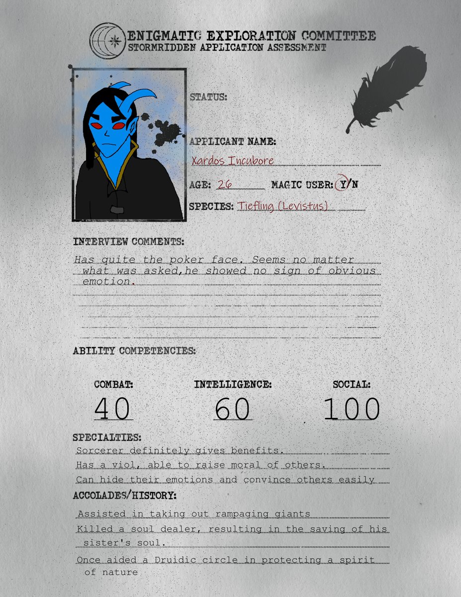 blasterknight1's tweet photo. I think Xardos would be interested in joining the #StarlostEEC although I hope he isn't *too* impressive (he's currently lvl 16 Sorcerer lvl 3 Bard lol) https://t.co/l8dnC4kln8