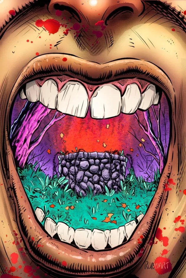 MarrkMulgrave's tweet image. Check out the cover and some interior pages from my upcoming comic book, THE WELL!
"Two siblings find a well in the woods near their new house; reflected upon the water's surface is a series of murders—including their own fathers!"