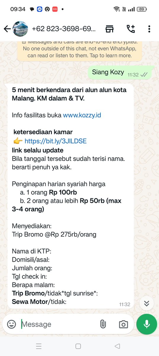 Widino's tweet photo. Bookingnya cuma bisa via WhatsApp yaa, nanti dikasih link google sheet buat cek ketersediaan kamar.

Cuma ada 5 kamar, ada kamar yg pake closet duduk sama yg jongkok, kebetulan gw dadakan cuma ada kamar yg pake closet duduk.

Banyak kucing gemess di sini 😻 https://t.co/WZT56wNtSw