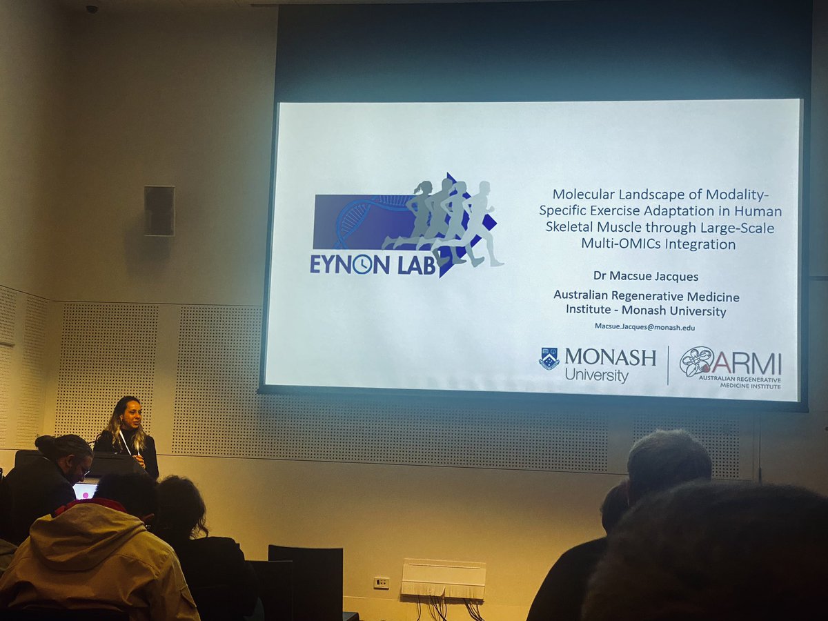 Bernadette Jones-Freeman (@bjonesfreeman) on Twitter photo Today’s the final day of #BMH2024, but the best is left till last with <a href="/MacsueJ/">Macsue Jacques</a> from our lab <a href="/Eynon_Group/">ARMI - Eynon Group</a> presenting our work on multiOMIC analysis of skeletal muscle in response to exercise. <a href="/bmh2024Melb/">Biomolecular Horizons 2024</a> <a href="/ARMI_Labs/">ARMI</a> <a href="/MonashUni/">Monash University</a> Today’s the final day of #BMH2024, but the best is left till last with <a href="/MacsueJ/">Macsue Jacques</a> from our lab <a href="/Eynon_Group/">ARMI - Eynon Group</a> presenting our work on multiOMIC analysis of skeletal muscle in response to exercise. <a href="/bmh2024Melb/">Biomolecular Horizons 2024</a> <a href="/ARMI_Labs/">ARMI</a> <a href="/MonashUni/">Monash University</a>