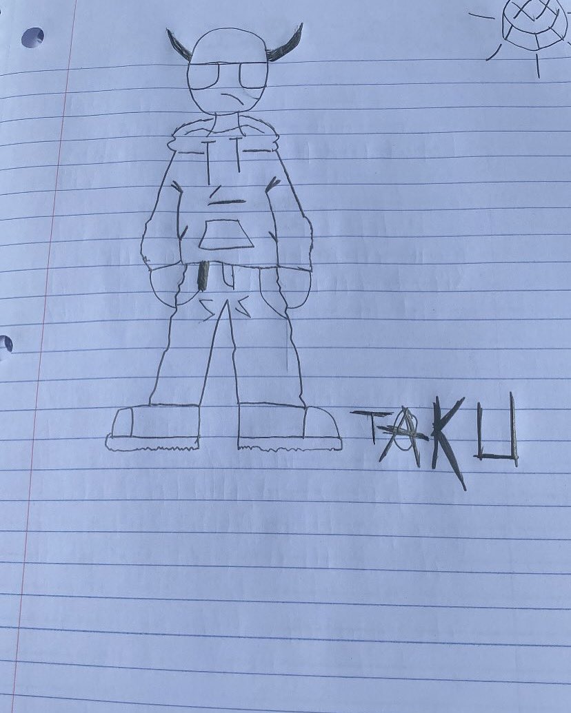 SuperGoon22's tweet photo. I got bored waiting for my dad to pick me up today so I’m teaching myself how to draw https://t.co/FXJFyT2A2H