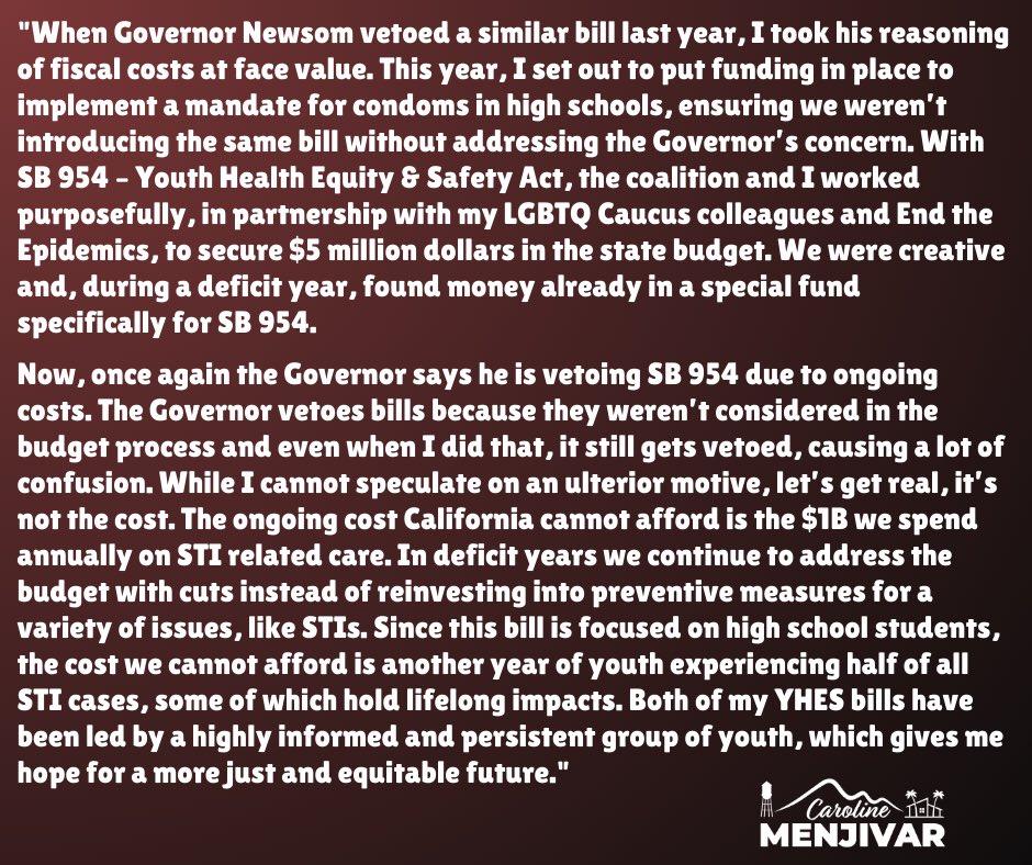 Senator Caroline Menjivar tweet media