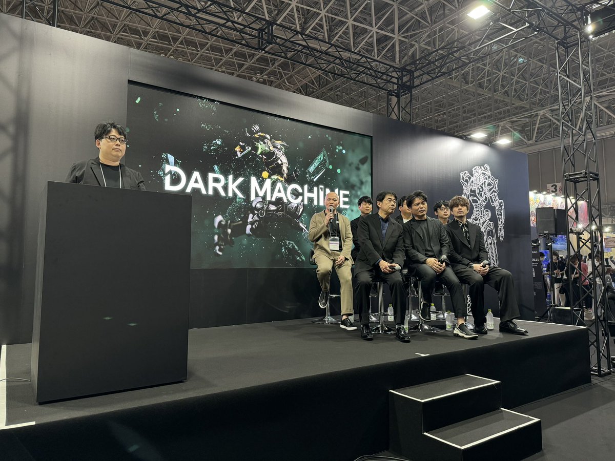 Dark Machineの発表会でゲームとアニメ作りのが同時に進行されていたのはなかなか聞かないので両方が気になります #TokyoGameShow #tgs2024