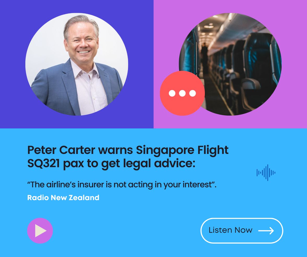 cartercapnerlaw's tweet photo. Aviation lawyer Peter Carter urges Singapore Airlines passengers to get legal advice: 'The airline’s insurer is not acting in your interest.' He also doubles down on claims that the airline is misleading passengers, stating it wasn’t a freak accident. https://t.co/EBVOBgcllR https://t.co/23TrGjwoUz