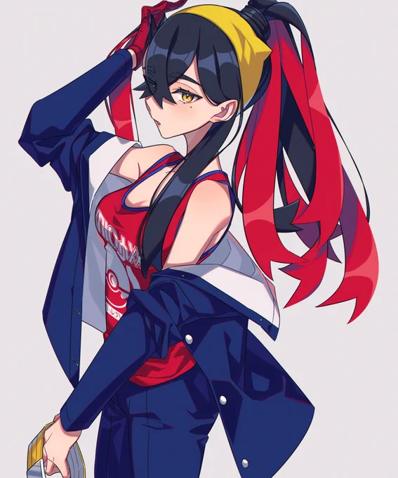 リーグ部の服姿のゼイユちゃん 