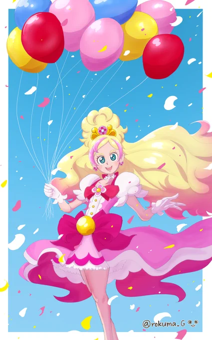 #あなたの描いたキュアフローラが見たい 何度でも載せる 夢は何度でも立ち上がる 