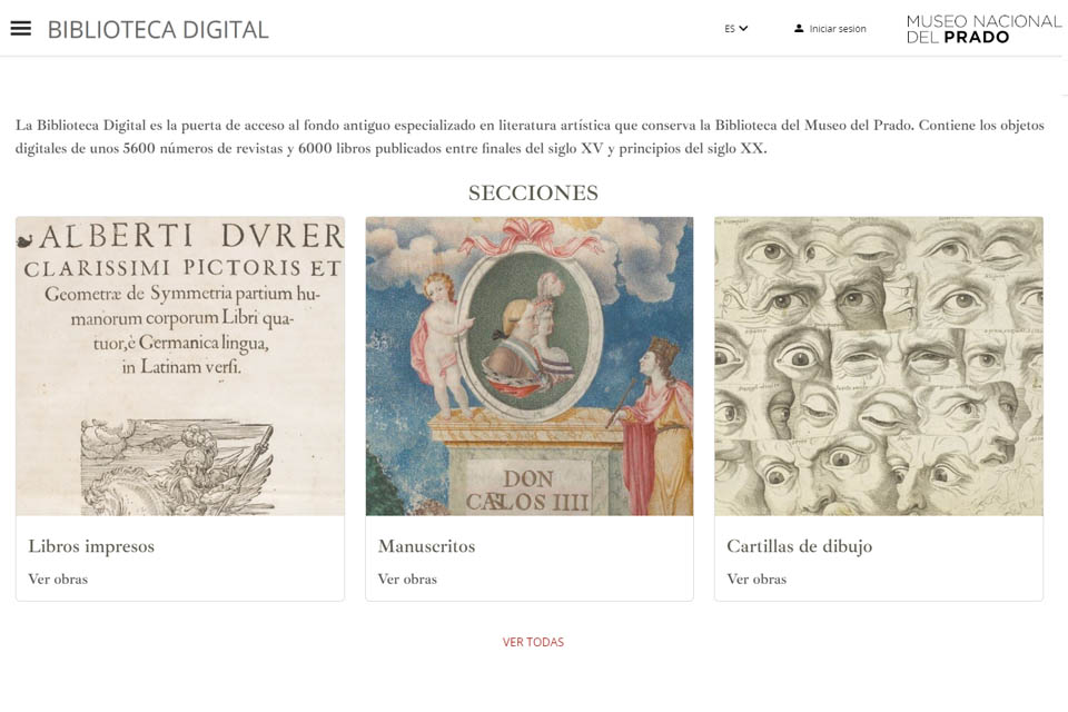 museodelprado's tweet image. El Museo del Prado ofrece acceso libre online a más de 11.500 publicaciones de finales del siglo XV a principios del XX a través de su #BibliotecaDigital #PlandeRecuperacion #NextGenerationEU bibliotecadigital.museodelprado.es/pradobib/es/ho…
