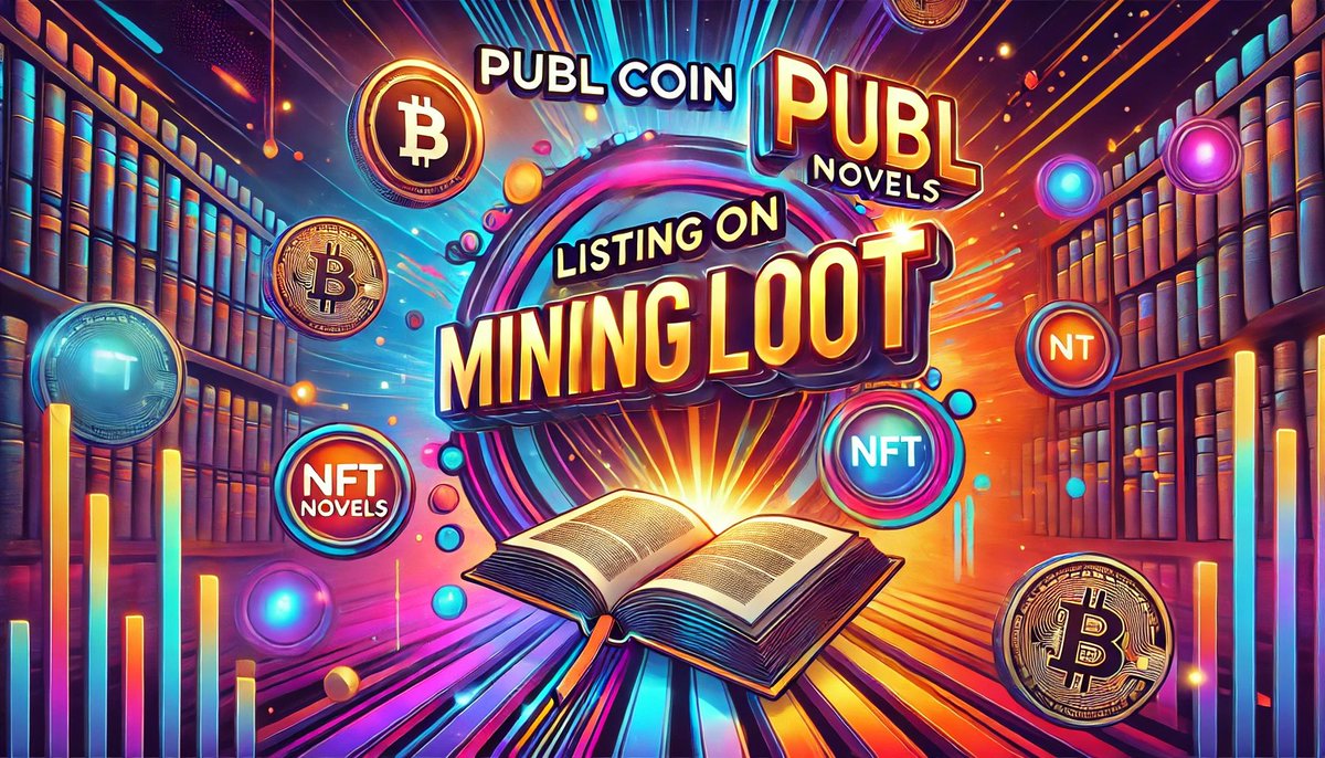 Exciting News! 

We are thrilled to announce the Publ Coin Listing on Miningloot! 🎉

🗓 When: Available now on Miningloot
💰 What: Publ Coin mining to earn novel NFTs
🔑 Why: Gain unique ownership of incredible stories
Start mining today and become a co-owner of your  novels!