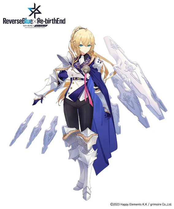 【リバースブルー×リバースエンド】にて『ソナタ』『トロイメライ』『ブルー』キャラクターデザインを担当しました!花～#リバースブルーxリバースエンド #リバxリバ 