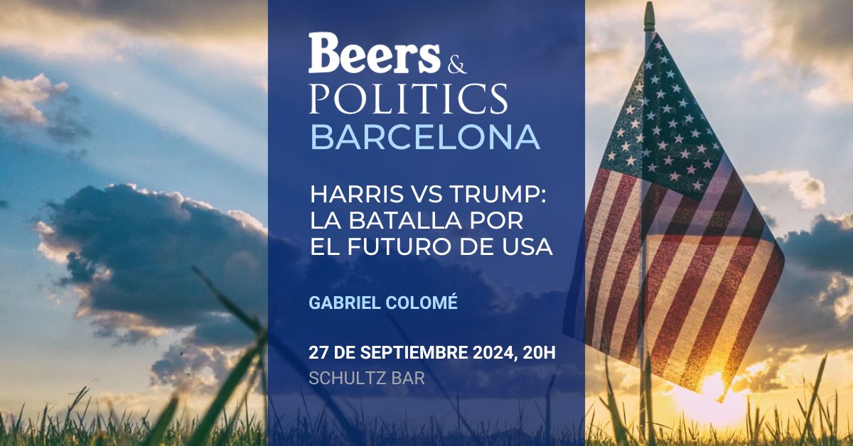 Mañana nos vemos en el <a href="/beerspolitics/">Beers&Politics</a> de Barcelona: Harris Vs. Trump: la batalla por Estados Unidos, junto a <a href="/gcg55/">gabriel colomé</a> 👇
beersandpolitics.com/harris-vs-trum…