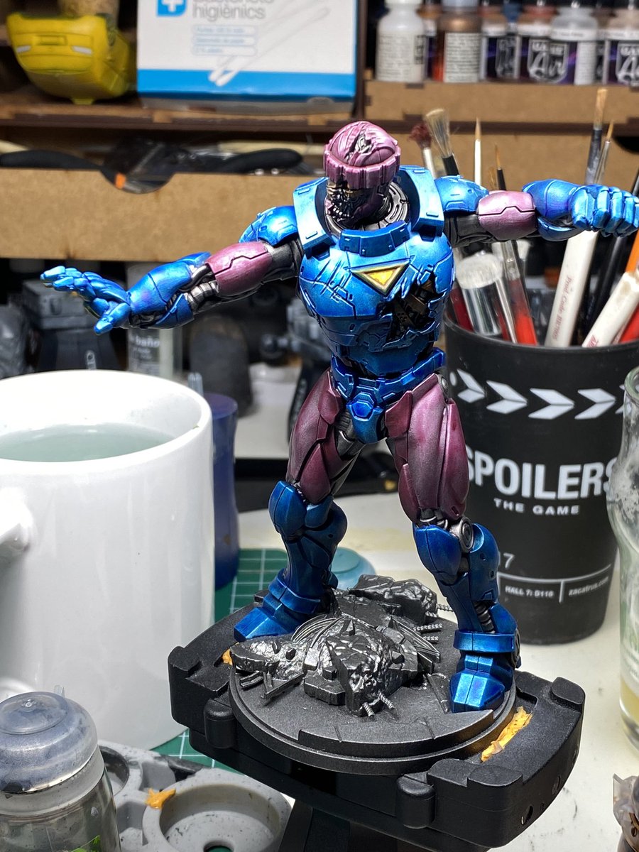 Exterminate! Exterminate!!! Calla tu, que esto es de otra franquicia. Lo que se ve, pintando robotejos exterminadores en plan fast painting, unas 6h entre montaje y pintura, no hace falta más. #marvelcrisisprotocol