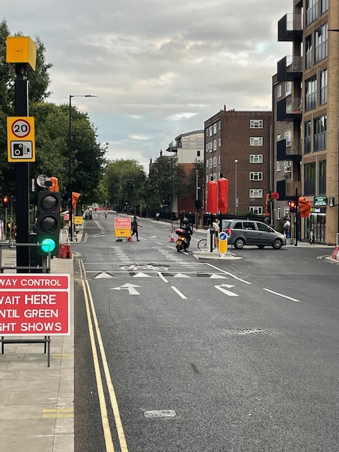 BEFORE &amp; AFTER: Queensbridge Road
<a href="/hackneycouncil/">Hackney Council</a> removed a white-paint cycle lane to put in two vehicular lanes.
We should have had an upgraded, separated cycle track.
Hackney Council need to answer what's more important: keeping cyclists safe or making car trips quicker?!