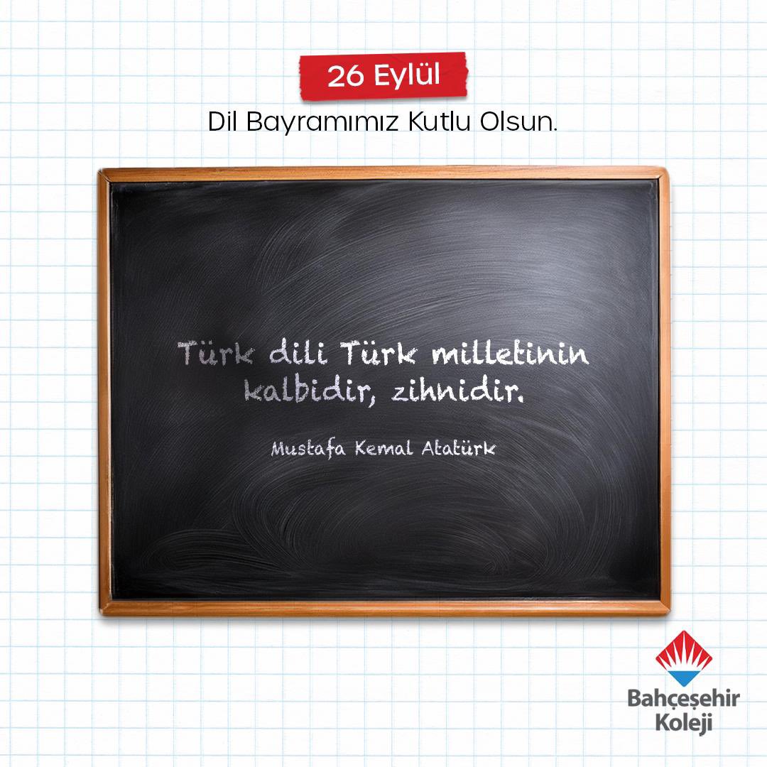 Mustafa Kemal Atatürk'ün 1932'de başlattığı Birinci Türk Dil Kurultayı'nın açılış günü 26 Eylül’ü gururla kutluyoruz.🇹🇷