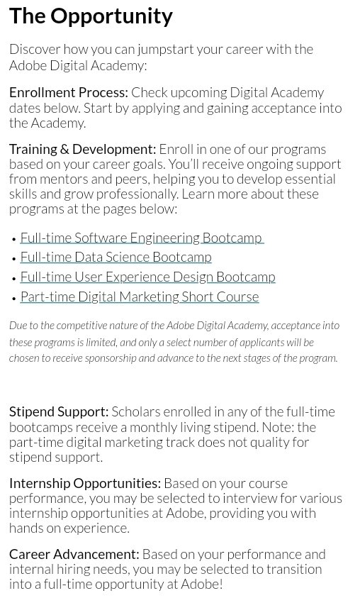 Teneika Askew | Analytics & Automation (@teneikaask_you) on Twitter photo Adobe Digital Academy has $15K-$20K scholarships & apprenticeships 🎉 Training in Data Science, Software Engineering, UX or Digital Marketing in a <a href="/GA/">General Assembly</a> bootcamp
learn.generalassemb.ly/adobe-digital-…
💰 Stipends
👨🏽💻3-6 month PAID Apprenticeship
💰Opportunity to Be an Employee!
📅Apply by 10/9 Adobe Digital Academy has $15K-$20K scholarships & apprenticeships 🎉 Training in Data Science, Software Engineering, UX or Digital Marketing in a <a href="/GA/">General Assembly</a> bootcamp
learn.generalassemb.ly/adobe-digital-…
💰 Stipends
👨🏽💻3-6 month PAID Apprenticeship
💰Opportunity to Be an Employee!
📅Apply by 10/9