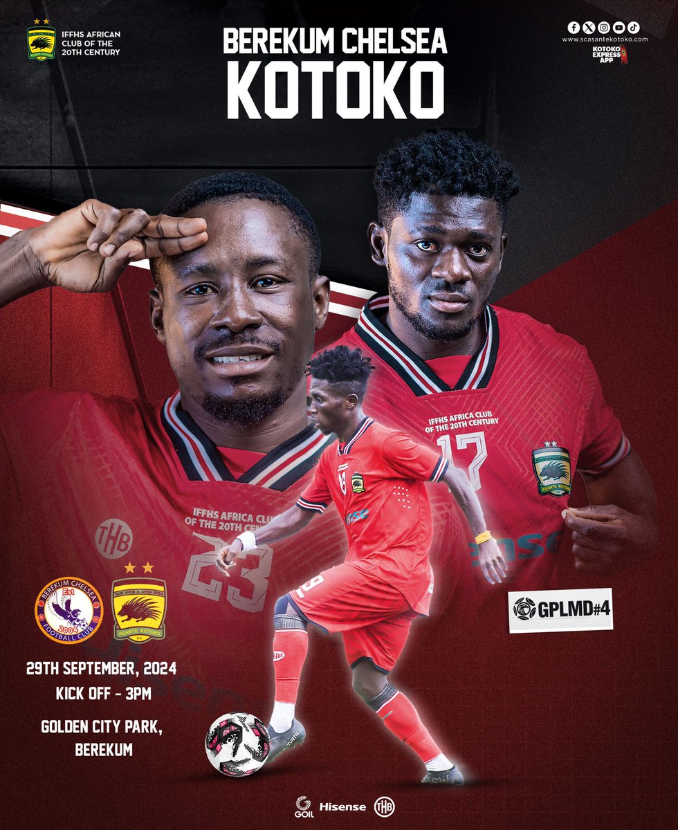 AsanteKotoko_SC's tweet photo. Set for a trip to the Golden City Park. 

#GPLMD4 
#ChelseaKotoko https://t.co/v7mlqvd9rk