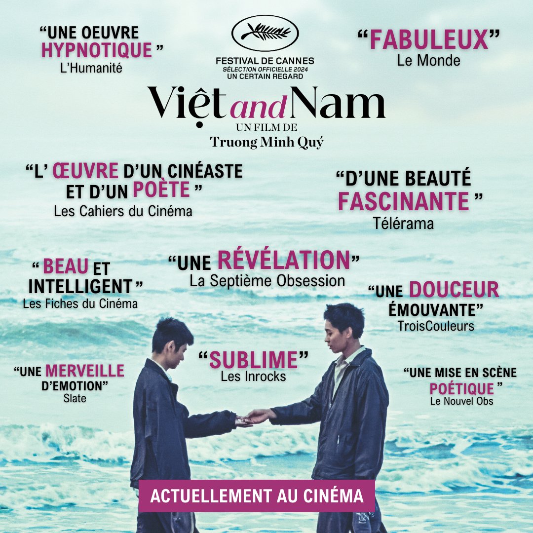 nourfilms_'s tweet photo. Une superbe presse pour un superbe film ! ⭐⭐⭐⭐⭐

Découvrez cette nouvelle pépite vietnamienne, présentée au Festival de Cannes en section Un Certain Regard, en salles depuis hier 💜

👉 Trouvez votre séance : https://t.co/WGjg559tPr

#vietandnam #truongminhquy https://t.co/H31SN6abHG