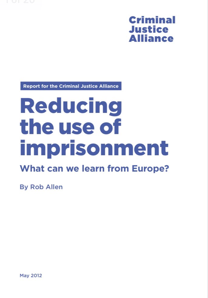 Not sure why <a href="/ShabanaMahmood/">Shabana Mahmood MP</a> is going to Texas to see how to reduce imprisonment. Though I say so myself she should have a read of this before buying the flights. 

criminaljusticealliance.org/wp-content/upl…