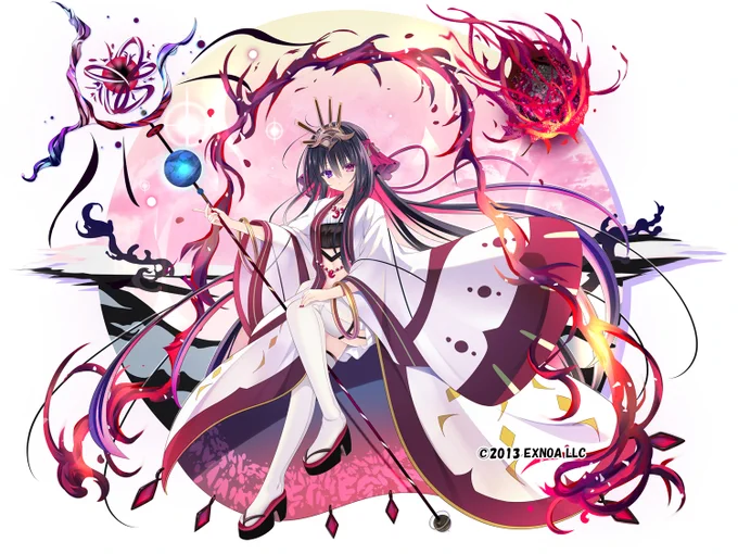 DMMGAMES様『千年戦争アイギス』で、「煌星の亜神 天墜神星」を描かせて頂きました～アマツちゃん可愛かったですねーイベントが終わって皆様のお手元に届いたかと思いますので、是非編成に入れて遊んでみてください#千年戦争アイギス 