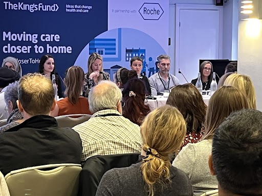 Great to have a full house for our breakfast session. We're talking about real-life examples of how we've worked with colleagues across the #NHS to help get diagnostic testing closer to the patients who need it. #KFCloserToHome