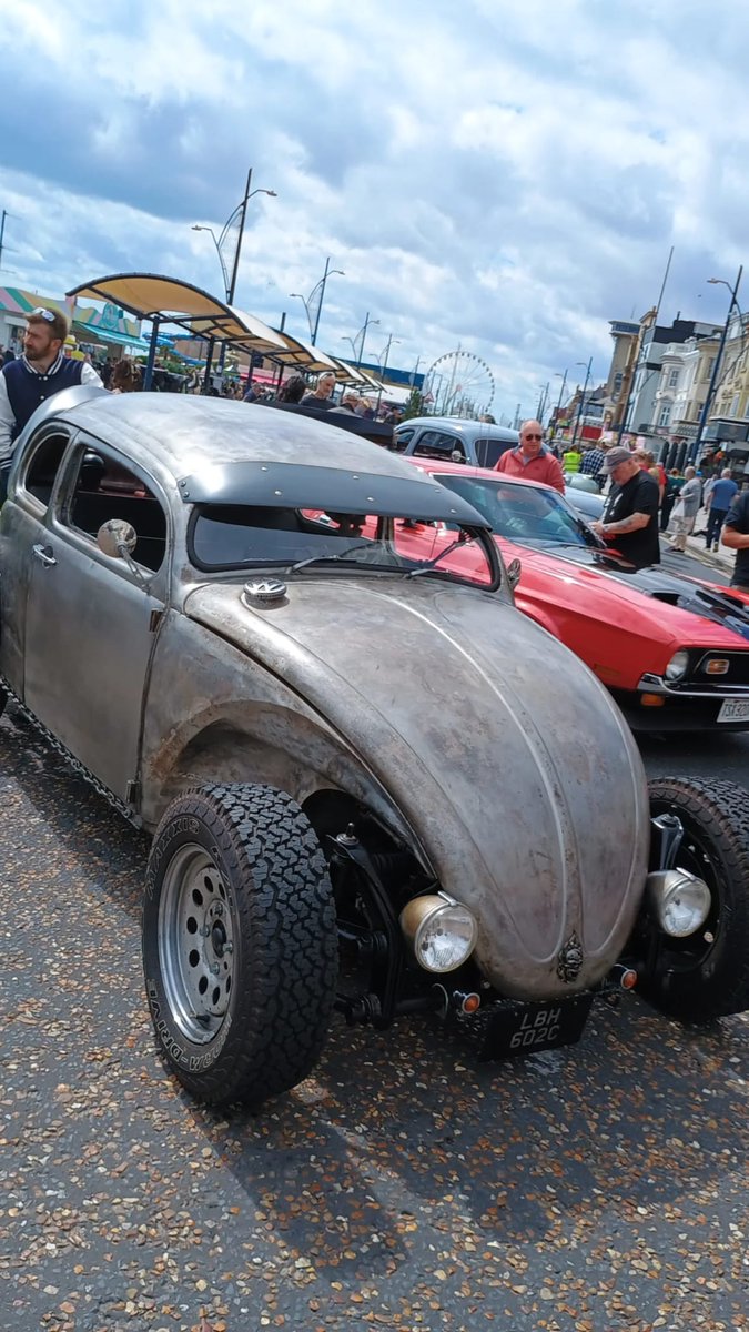 Thursday Wild Card!

This VW Beetle was spotted at the beach front in Great Yarmouth. 👌