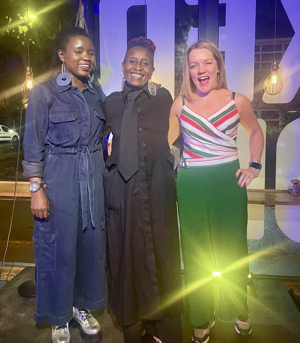 kickynippax's tweet photo. Last night we celebrated the first birthday of Rise Up! And who better to blow out the birthday candles than @Malikabooker @rachelebower &amp; @LillyAA1! A brilliant night, with brilliant voices. Thanks to all who came, read and made it special. Onwards, @Chadpie! 💫 https://t.co/4jEUcedKDt