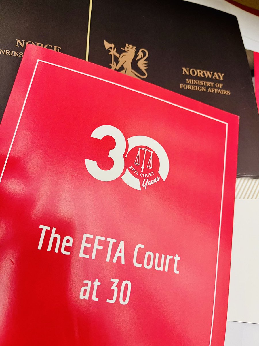 Honored to take part in the celebration of the 30 year anniversary of the EFTA Court ⚖️🎉 The Court is an integral part of the institutional framework of the EEA Agreement 🇳🇴🇪🇺