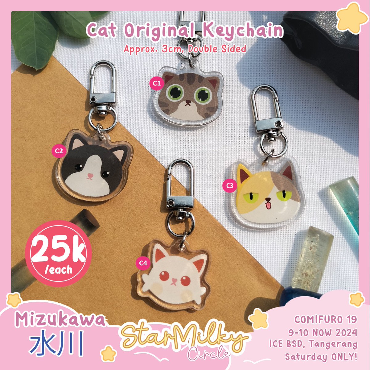 Mizukawa77's tweet photo. 𝐌𝐢𝐳𝐮𝐤𝐚𝐰𝐚'𝐬 𝐏𝐫𝐞-𝐎𝐫𝐝𝐞𝐫 𝐂𝐨𝐦𝐢𝐟𝐮𝐫𝐨 19 
DURATION: 26 SEPT-10 OKT 2024

🛍️Pick up CF 19 DAY 1 (ID ONLY)
📌Booth: TBA
🎨Fandom: Pokemon, HSR, Cat 
🔗https://t.co/O556ndtUC2

𝐂𝐡𝐞𝐜𝐤 𝐨𝐮𝐭 𝐨𝐮𝐫 𝐜𝐚𝐭𝐚𝐥𝐨𝐠𝐮𝐞!
#cf19catalogue #cf19 #comifuro19 https://t.co/PAxClTK4yR