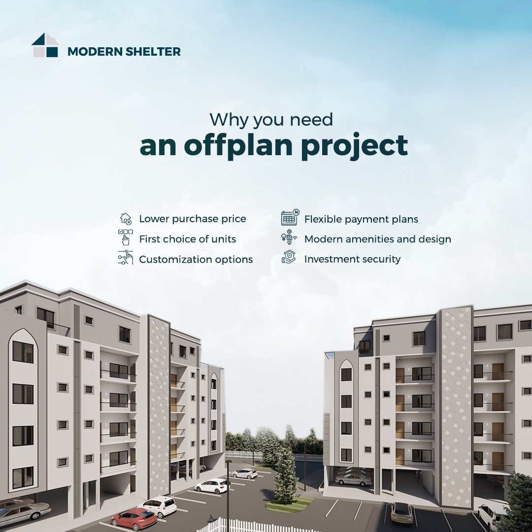 modernshelter_'s tweet photo. Investing at the off-plan stage means getting ahead of the curve. Invest early and shape your future.
Send us a Dm to get started today.
#offplan #offplanproperty #realestate #investment #modernshelterng #abujarealestate https://t.co/lotUKLyOXX