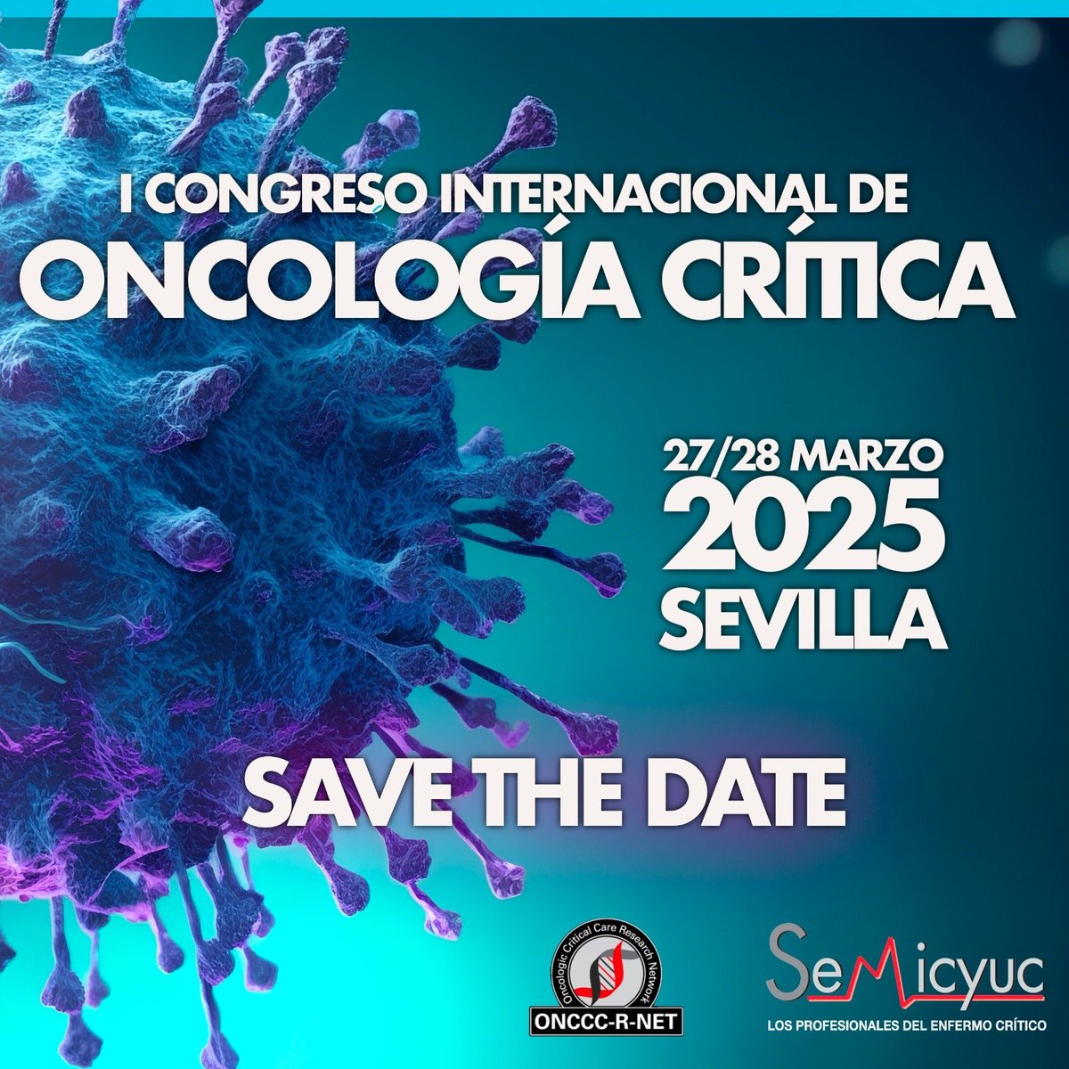 SEMICYUC (@semicyuc) on Twitter photo La SEMICYUC organiza el I Congreso Internacional de Oncología Crítica
🗓️ 27 y 28 de marzo
📍Sevilla
🤝 Colaboración <a href="/ONCCCRNET/">ONCCC-R-NET</a>
✔️ No te pierdas esta cita que liderará el marco científico-sanitario de la atención al paciente crítico oncológico.
➕ℹ️semicyuc.org/2024/09/i-cong… La SEMICYUC organiza el I Congreso Internacional de Oncología Crítica
🗓️ 27 y 28 de marzo
📍Sevilla
🤝 Colaboración <a href="/ONCCCRNET/">ONCCC-R-NET</a>
✔️ No te pierdas esta cita que liderará el marco científico-sanitario de la atención al paciente crítico oncológico.
➕ℹ️semicyuc.org/2024/09/i-cong…