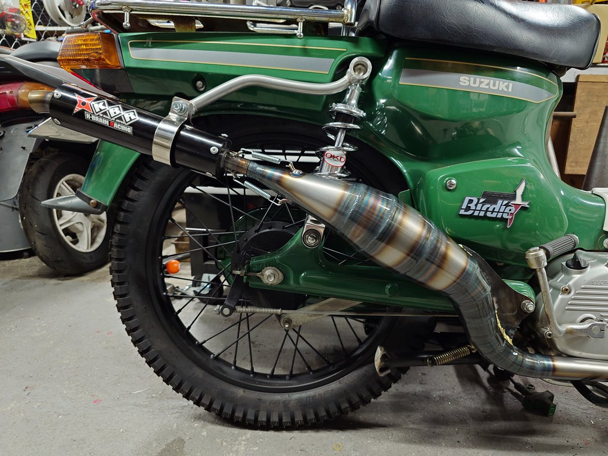 バーディ−50 ワンオフチャンバー が出来上がりました♪ レアな2