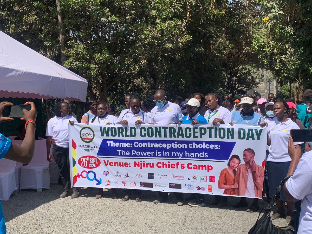BeyondHealthORG's tweet photo. "Today, Nairobi City County and Beyond Health are marking World Contraceptive Day at Njiru Chief's Camp! Together, we are raising awareness about family planning options and promoting access to reproductive health services. #WorldContraceptiveDay #BeyondHealth #FamilyPlanning https://t.co/Q99d9BVdXH