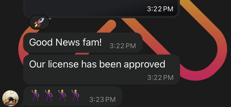 whatismalidoing's tweet photo. Forgot to share this news with y’all. @lemuHQ has met the legal, regulatory &amp; industry standards required to operate in the financial technology space. 🍊 https://t.co/VnRYZYN1KN