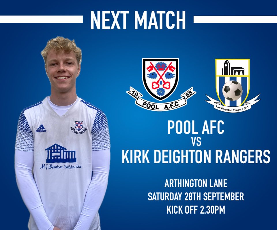 pool_afc's tweet photo. The first team have the weekend off but the seconds are in action and looking to get back to winning ways at home to @KDRFC
The bar and club are open and it looks to be a lovely sunny day so get down and support the lads.
#APAW #poolafc https://t.co/JJZbNAxf85