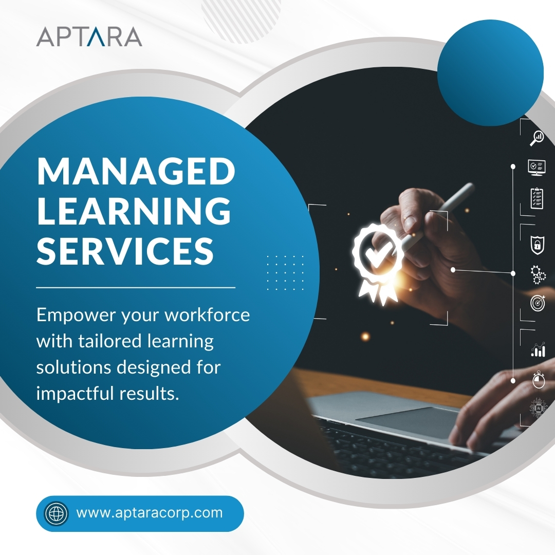 Aptara's tweet image. Transform your employee development with Aptara’s Managed Learning Services! 📚✨Tailored to meet your organization&apos;s unique needs!

Learn more- aptaracorp.com/services/manag… 

#Aptara #ManagedLearning #LearningSolutions #EmployeeDevelopment #CorporateTraining   #TailoredTraining