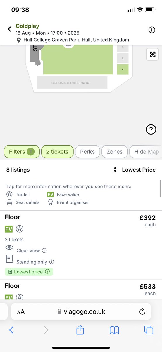 Dear <a href="/coldplay/">Coldplay</a> the pre sale tickets only went up a few minutes ago and now being resold for ridiculous price! Cancel these tickets and give them back to the fans. <a href="/TicketmasterUK/">ticketmasteruk</a> do better! A very upset #Coldplay fan #hull 😢