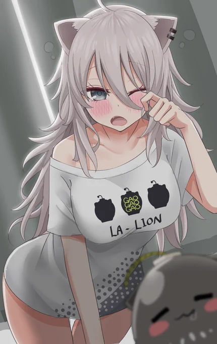 「むにゃ…もう朝か」 #ししらーと 