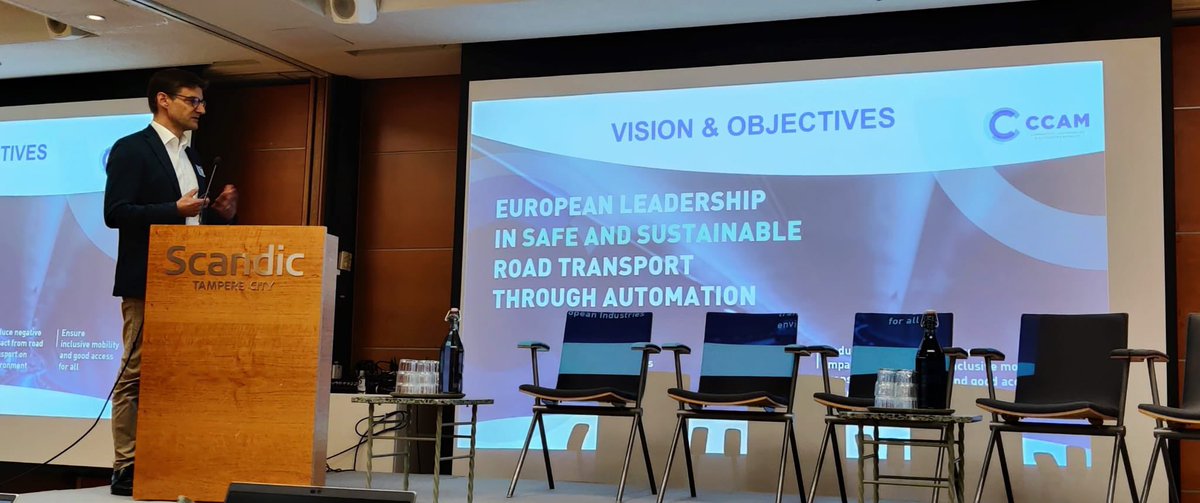 Our Chairman is attending today in Tampere the <a href="/SHOW_H2020/">SHOW</a> project final event. The learnings💡will be key for the next CCAM calls for urban demonstration projects! #CCAM #UrbanMobility #SHOWh2020
